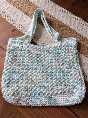 Handmade Cotton Crochet Tote Bag